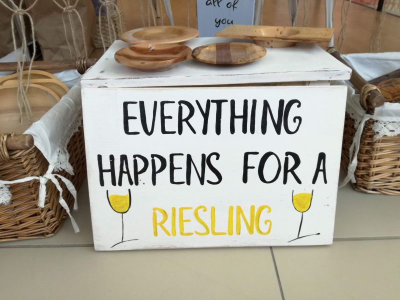 Everything happens with a Riesling