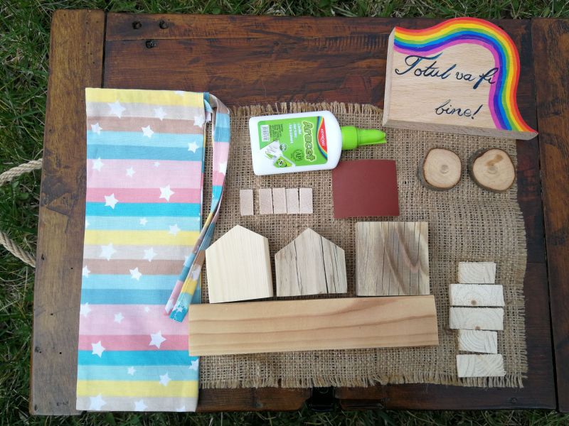 Kit pentru căsuțe de lemn decorative „Totul va fi bine!”