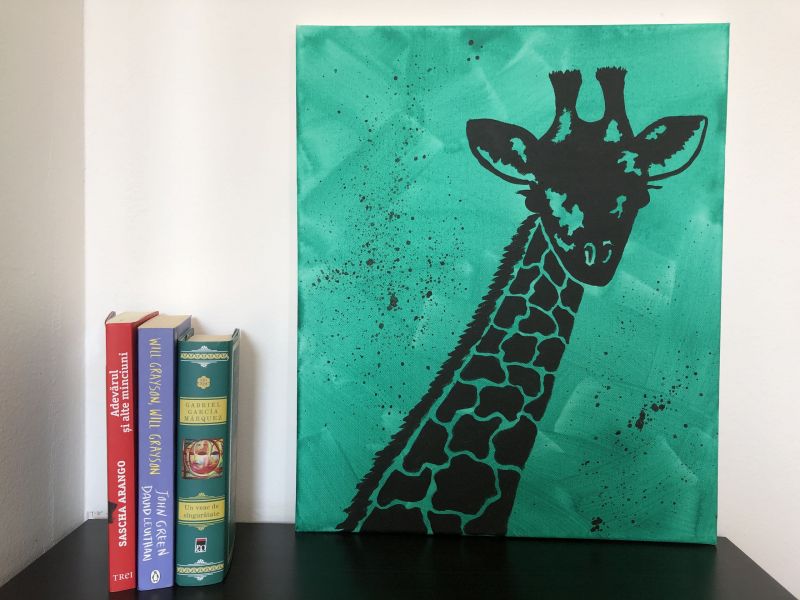 Tablou minimalist „Girafă”