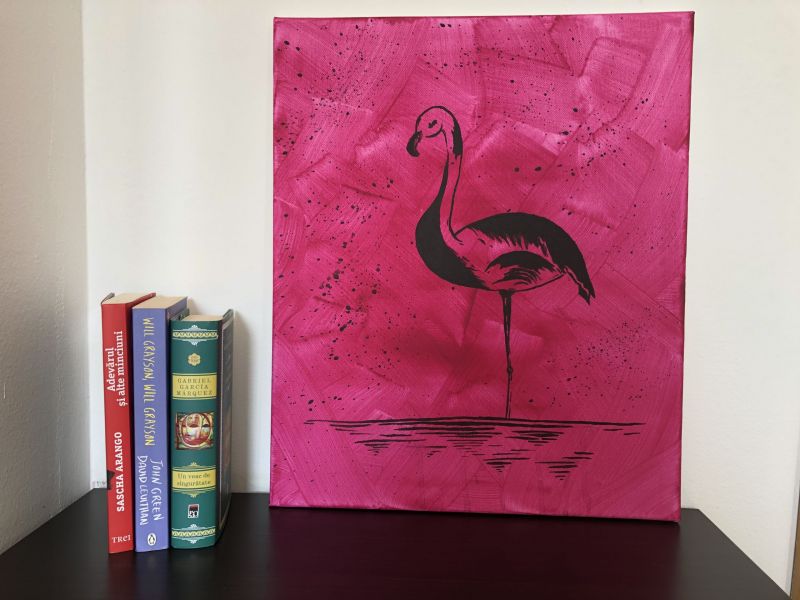 Tablou Minimalist „Flamingo”